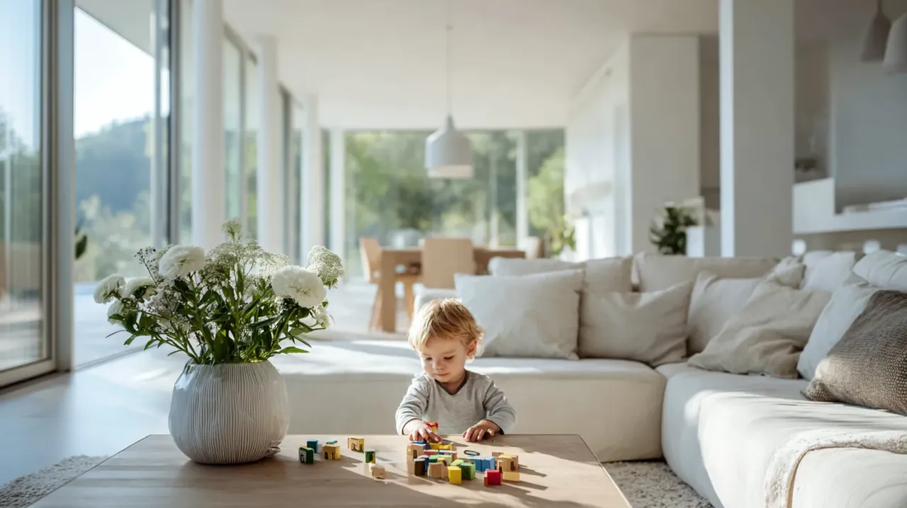Bright airy living room